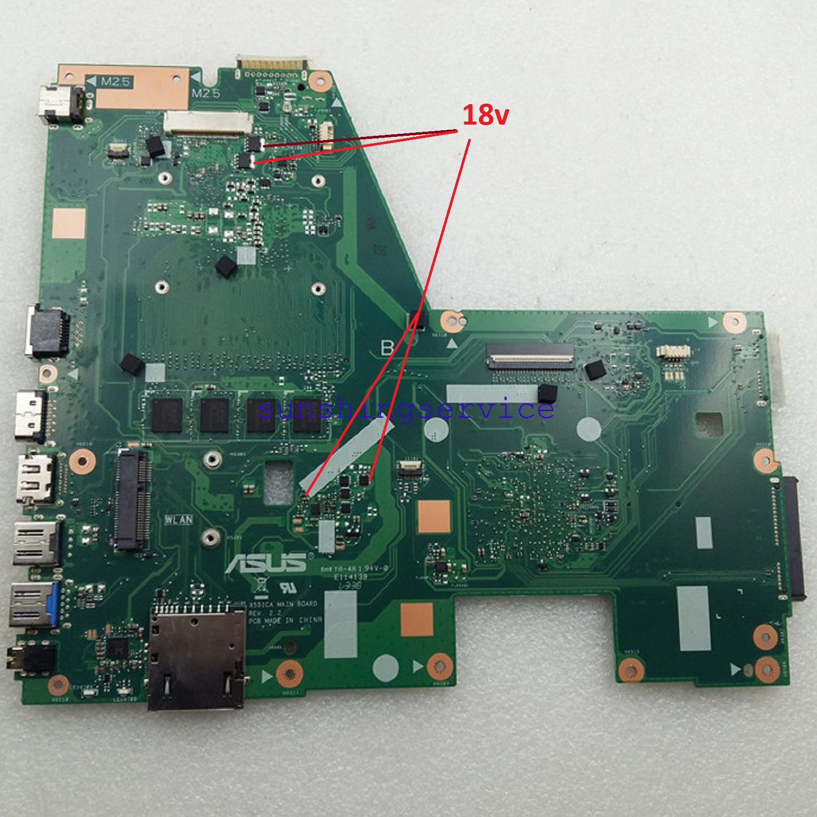 X550LD Rev2.0 RG PHOTO — repair volts  top.jpg