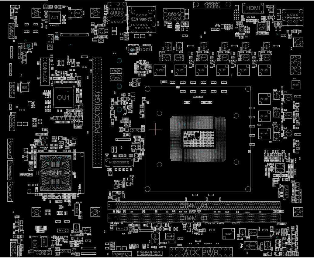 PRIME H610M K D4 Rev1.00 BOARDVIEW (bdv)(cad) — Capture.PNG