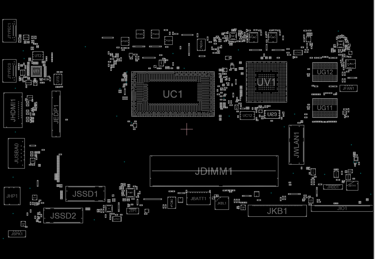 Thinkbook 14s 15s Gen2 ITL Compal FLV34 LA K051P Rev 1B BOARDVIEW — Capture.PNG